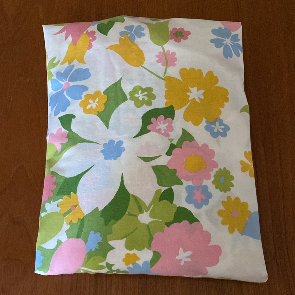 VTG Floral Twin Fitted Sheet Cannon Brand